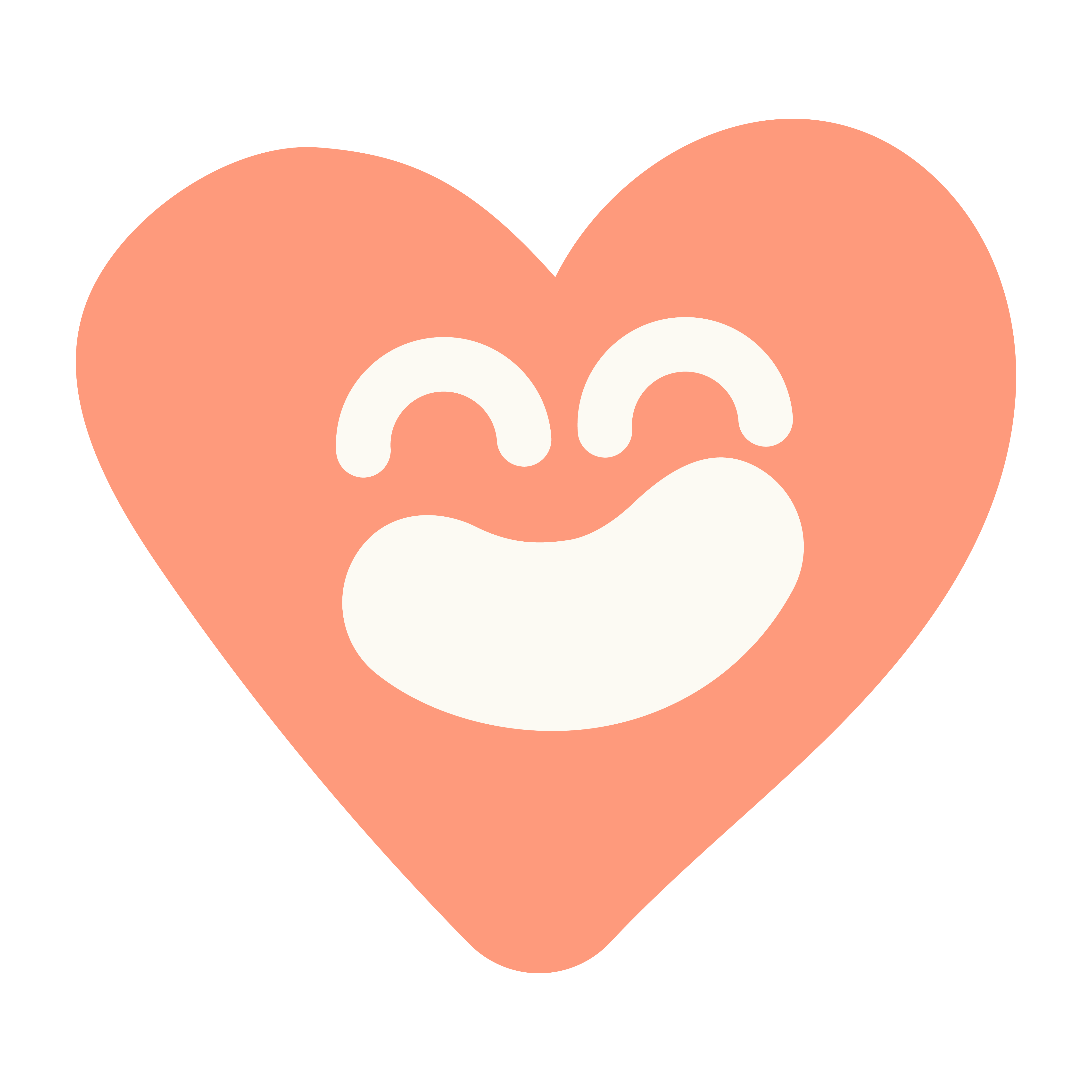 pictogramme de cœur souriant pour l'illustration