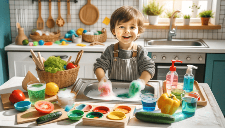 activités sensorielles pour enfant avec l'eau